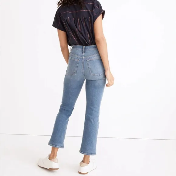 MADEWELL Cali Demi-Boot Jeans in‎ Dorrance Wash: Kick Out Crop - Image 3