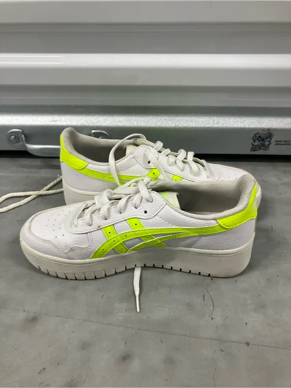ASICS Japan S PF White / Illuminate Green Platform Sneakers Size 8.5 - Image 4