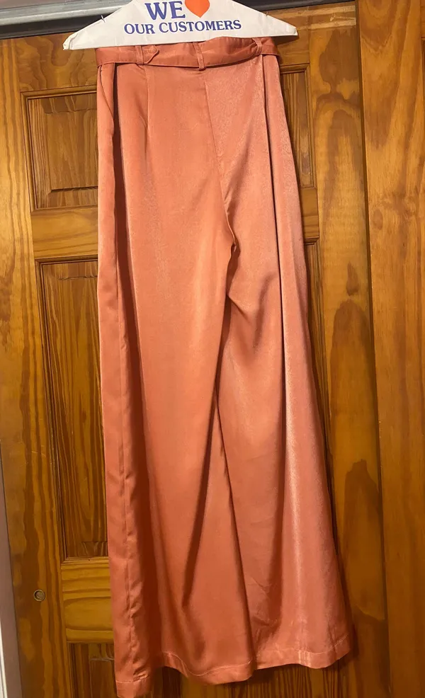 Collection Coral Belted High Waist Wide Leg Pants - Image 3