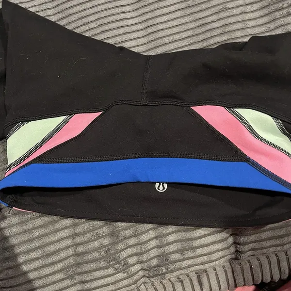 Lululemon Athletica Black Yoga Leggings Womens Size 6 Full Length Reversible - Image 8