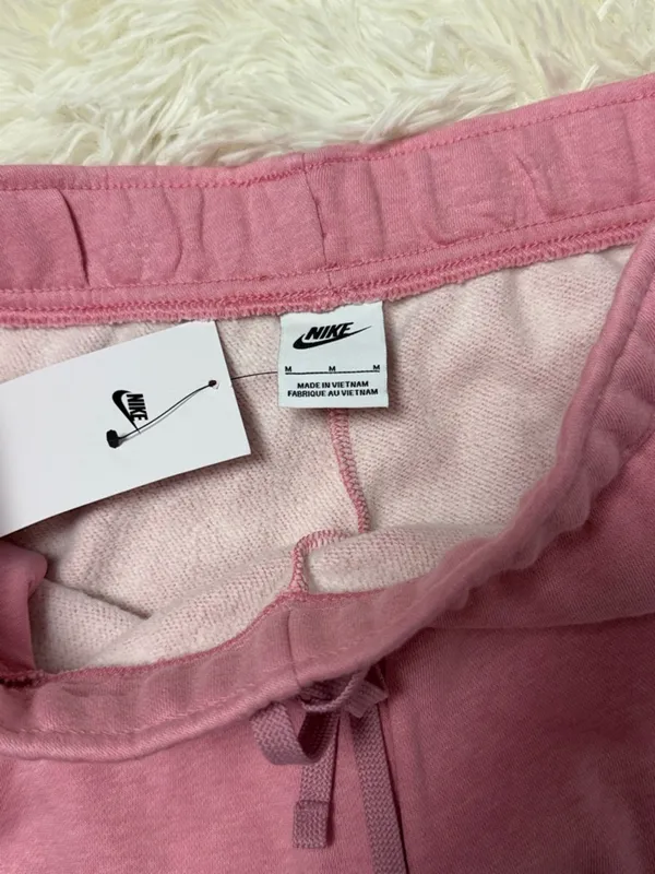 Nike Rose Pink Fleece Jogger Pants - Image 4