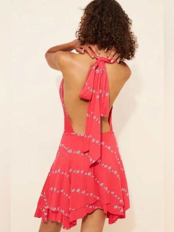 Free People Electric Days Printed Mini Dress - Image 5