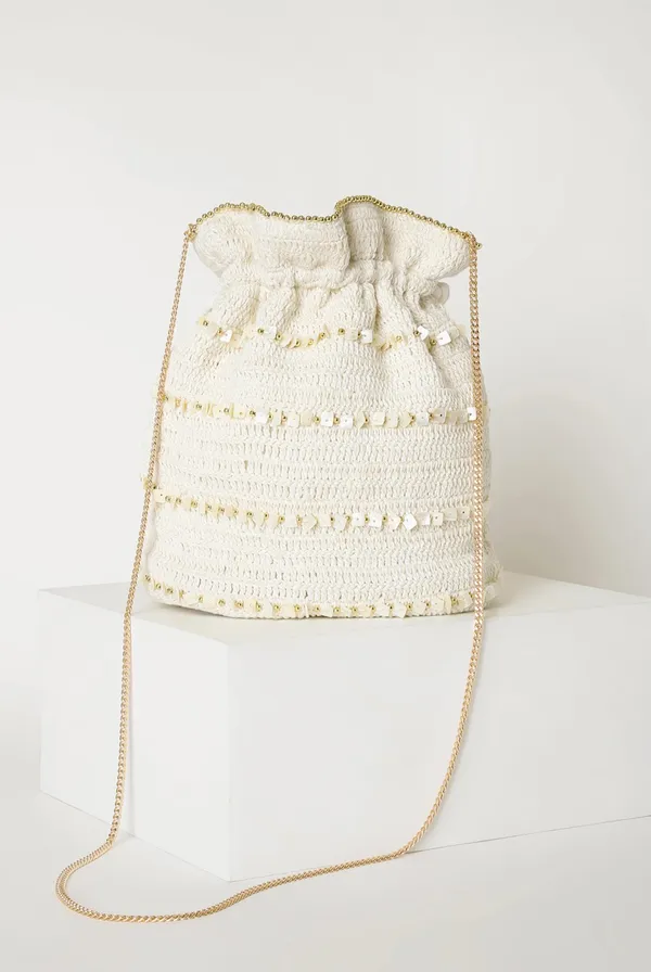Lulus Beach Beaded Bucket Bag - Image 2