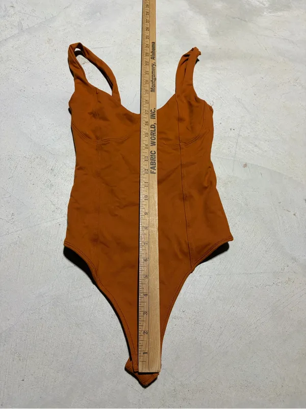 Abercrombie & fitch soft collection Rust Orange One-Piece Bodysuit XXS - Image 5