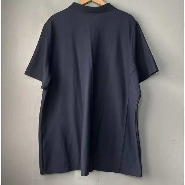 Carhartt Polo Shirt Womens Plus Size 2X Navy Blue Relaxed Fit Preppy Tech Casual - Image 4