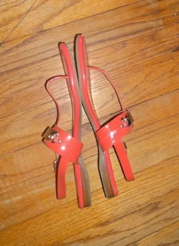 Coach Caterine Patent Leather T-Strap Sandals - Image 8