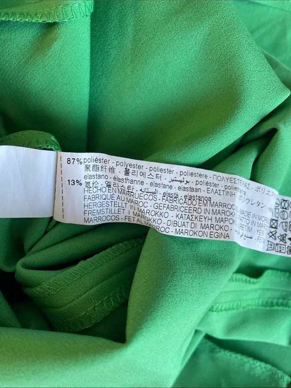 Zara Emerald Green Spaghetti Strap Midi Dress - Image 6