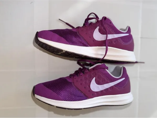 Nike Downshifter 7 Purple Running Shoes Size 8 - Image 5