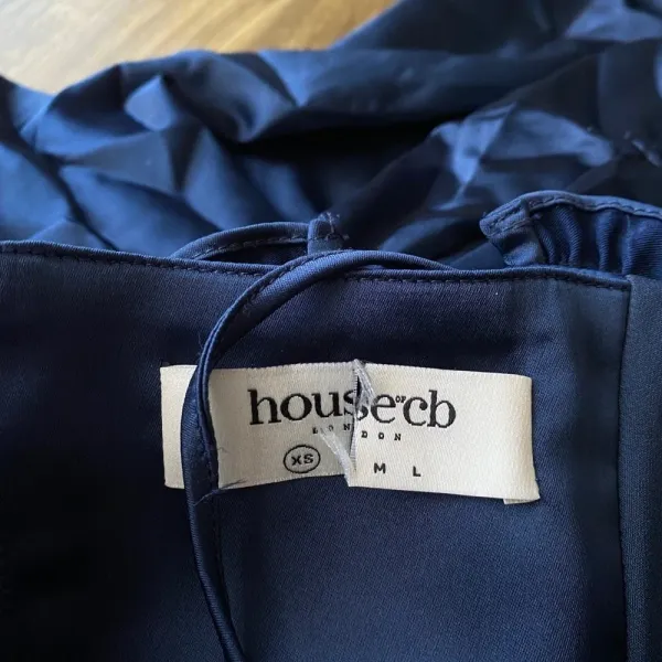 HOUSE OF CB 'Dana'‎ Navy Puff Sleeve Corset NWOT - Image 8