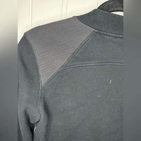 Vince Black Cotton Blend Full Zip Jacket - Image 6