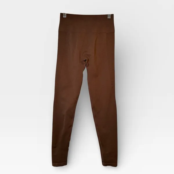 AUROLA Seamless Scrunch Coffee Brown Leggings Activewear Size XS/S - Image 2
