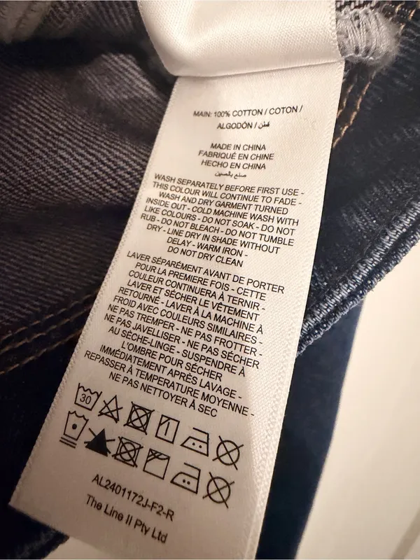 NWT Acler Valleybrook Jean Jacket Dark Indigo Blue Cropped Size US 2 * - Image 5