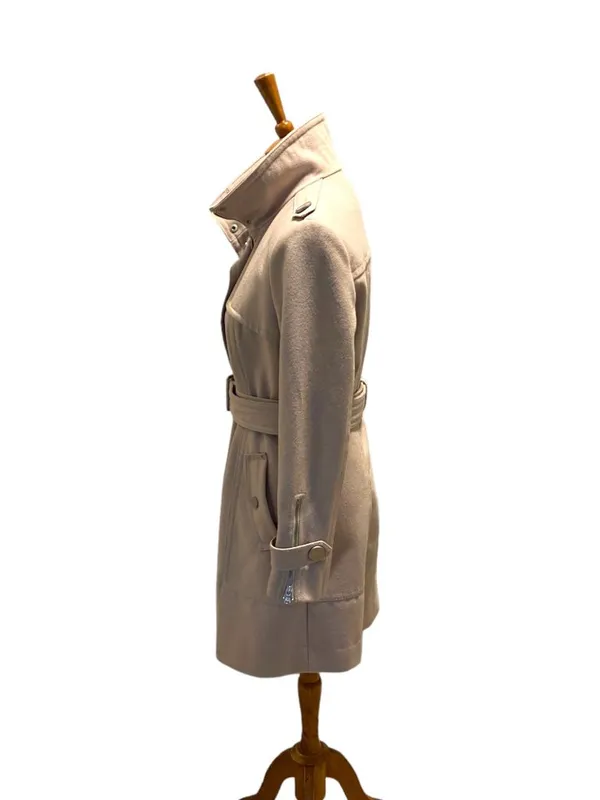Kenneth Cole New York Peacoat Beige Size 6 Y2K Neutral Old Money Classic Preppy - Image 13