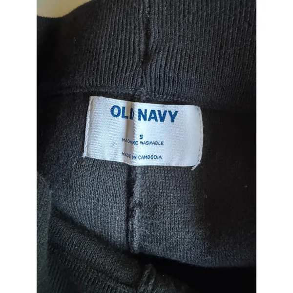 Old Navy NWT Elevated Comfo Wide Leg Sweater Pants Small Black Knit Lounge - Image 6