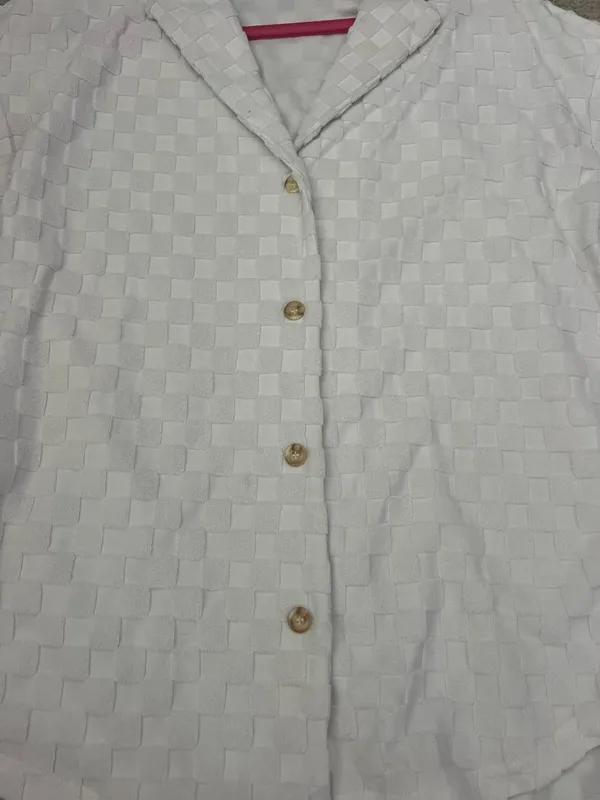 Rhythm Jacquard Terry Shirt - Off White - Image 3