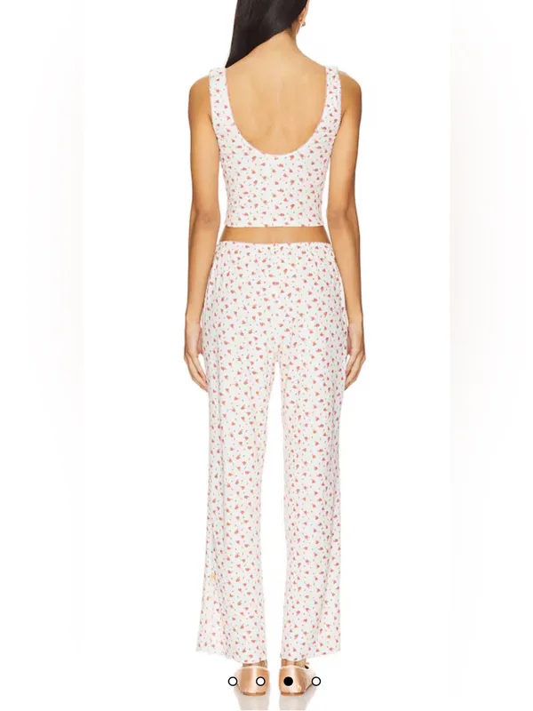 Intimately by Free People Fresh In Love Lounge Set Off White Med NWT STITCH FIX - Image 2