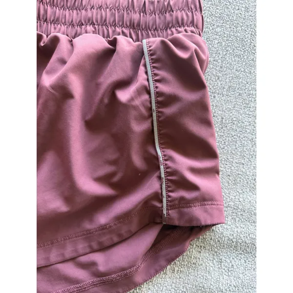 Fabletics Mauve Pink Running Shorts Women's Medium Reflective Trim‎ - Image 3