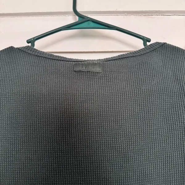 Skims Waffle Spruce Green Short Sleeve Top - Image 5