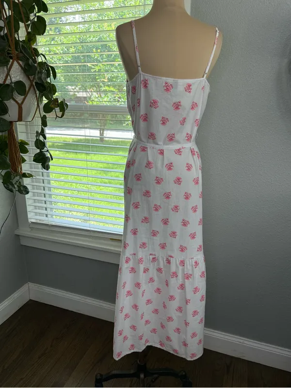 Universal Threads Floral Cotton Midi Dress Size Small - Image 6