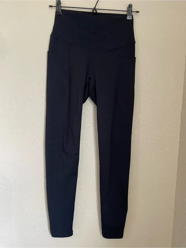 POPFLEX Supersculpt Legging With Pockets Size S Regular Length Black 27 Inseam - Image 5