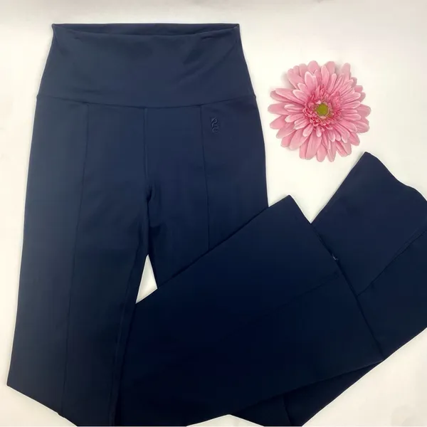 P. E. Nation Full Force Flare Pants Leggings High Rise Navy Blue - Image 7