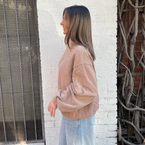 Urban Outfitters Brown Colorado Springs crewneck sweatshirt sz s women’s / has little holes on the left side but they are not very noticeable - Image 3