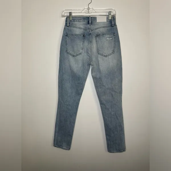 Pistola Keaton High Rise Slim Straight Button Fly Light Wash Jeans Women’s Sz 24 - Image 4