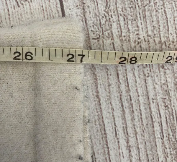 Cotton Candy LA pull on loungewear pants Cream color with grey/black accents - Image 3