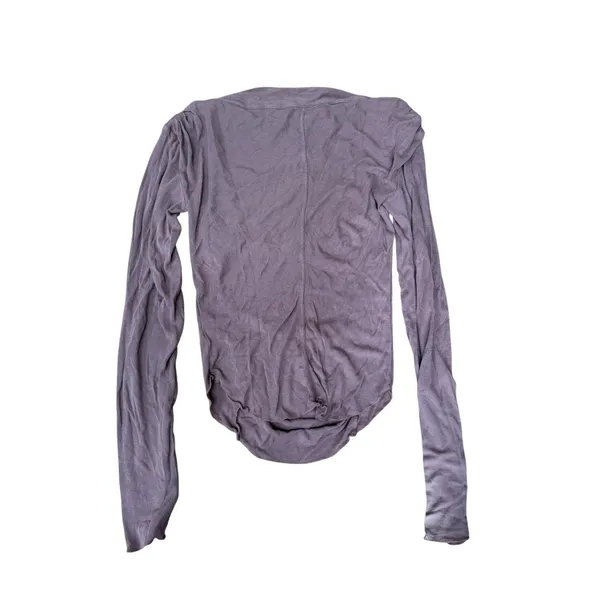 Free People Intimately Mauve Ribbed Long Sleeve Ruched Top Size XS‎ OB856272 - Image 2