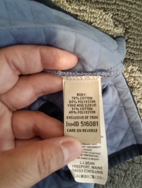 LL BEAN Womens Quilted Snap Neck Pullover Sweatshirt Comfy Layer Size Medium - Image 12