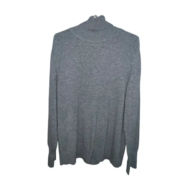 Everlane Sweater‎ Womens Size XL Gray 100% Cashmere Turtleneck Cowl Pullover Top - Image 3