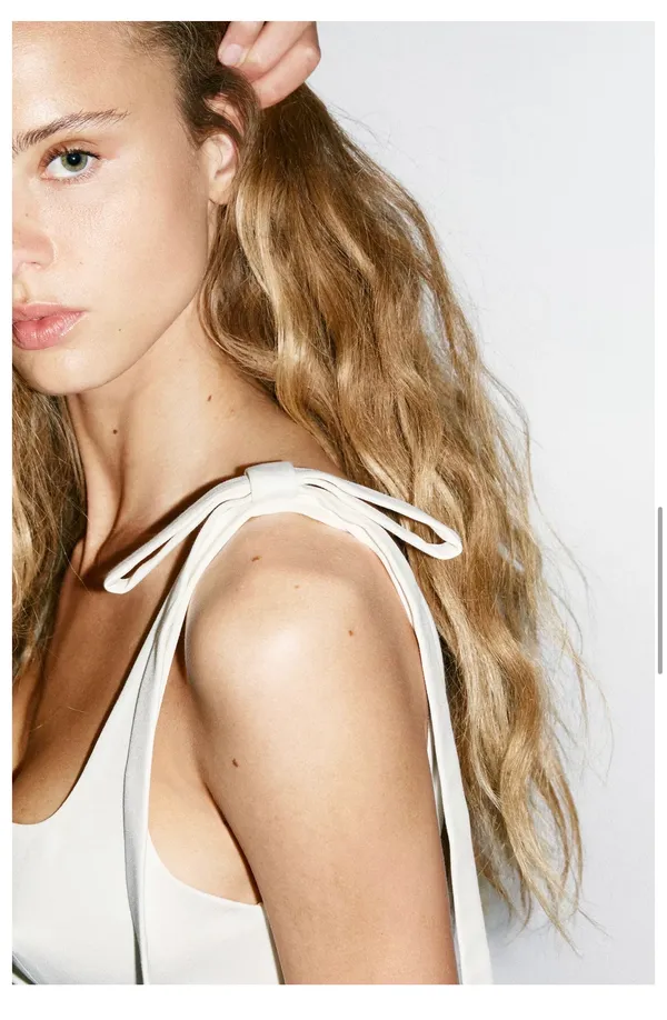 ZARA White Mini Dress - Image 3