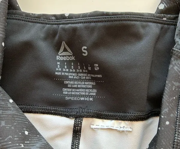 Reebok Black Night Sky Workout Leggings Small - Image 3