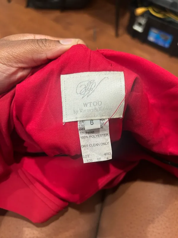 Red Dress Size 6 - Image 4