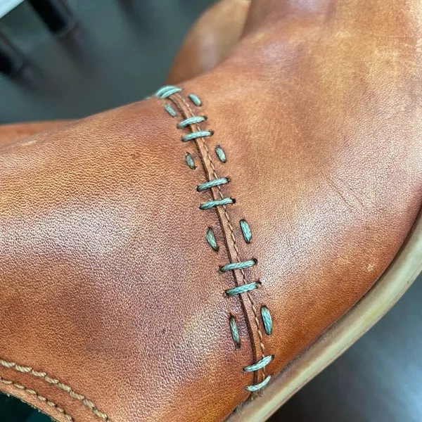 Roan Bed Stu Gaze Oats Pecan Western Ankle Boots 6.5 - Image 4