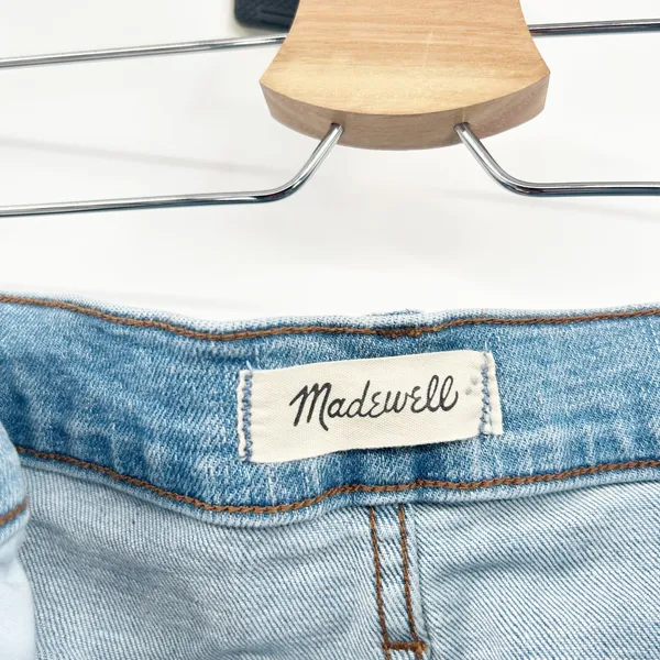 Madewell Womens High Rise Distressed Denim‎ Cutoff Jean Shorts Size 32 Blue - Image 5