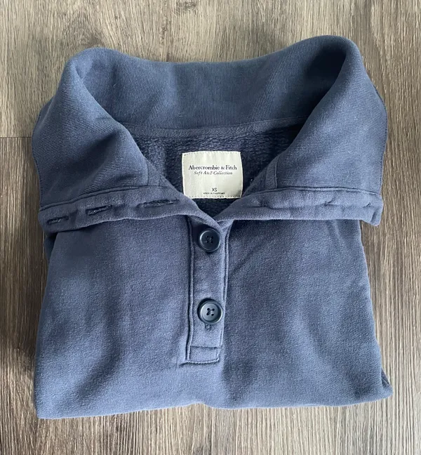 Abercrombie Navy Sweater - Image 2