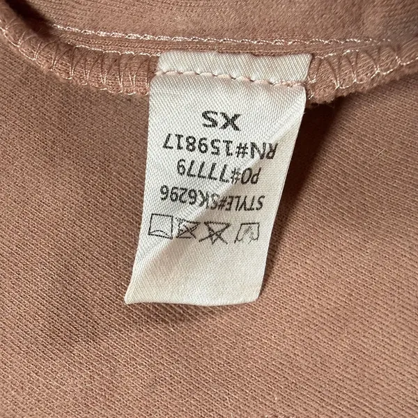 Altar'd State Women's Cropped Mauve Fleece Shacket XS Button Front - Image 5