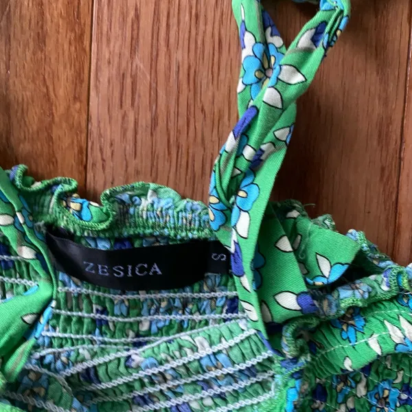 Green Floral Maxi Dress - Image 4