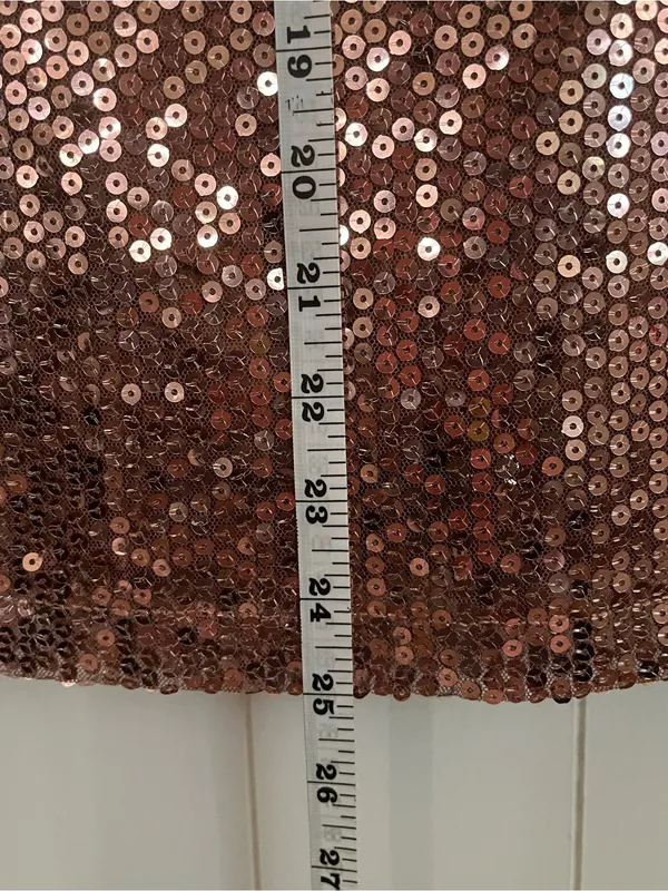 Forever 21 Bronze Sequin Strapless Mini Dress - Image 8