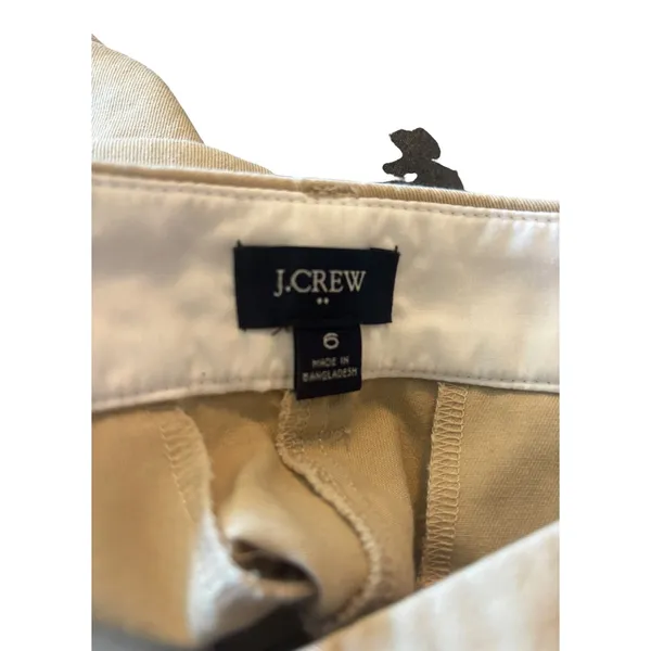 J. Crew Khaki Women's Bermuda Shorts Size 6 - Image 3