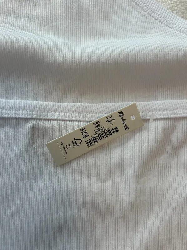 Madewell Supima Rib Halter Tank Top - Image 4