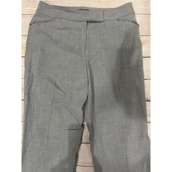 Ann Taylor Dress Pants Womens Straight Gray Trousers Slacks Business Size 8 - Image 2