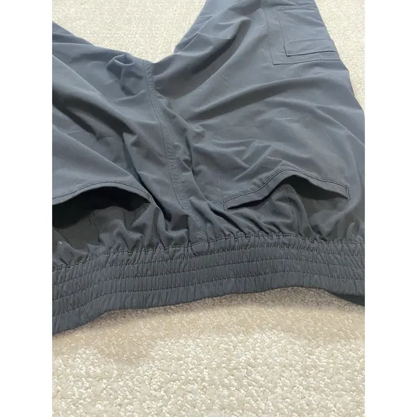 Athleta Pants Womens 12 Black Cargo Stretch Joggers Athletic Outdoor Zip Pocket - Image 9