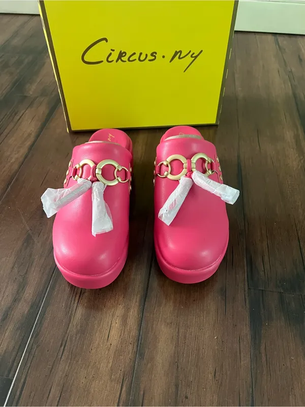 NIB - Sam Edelman Circus NY Pink Jinger Platform Clogs - Size 7 - Image 3
