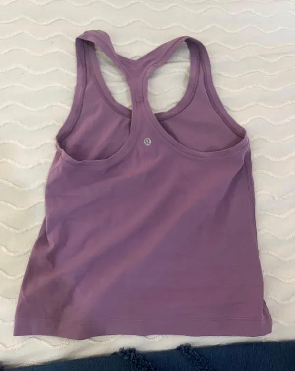 Lululemon Lavender Cropped Tank Size 6 - Image 5