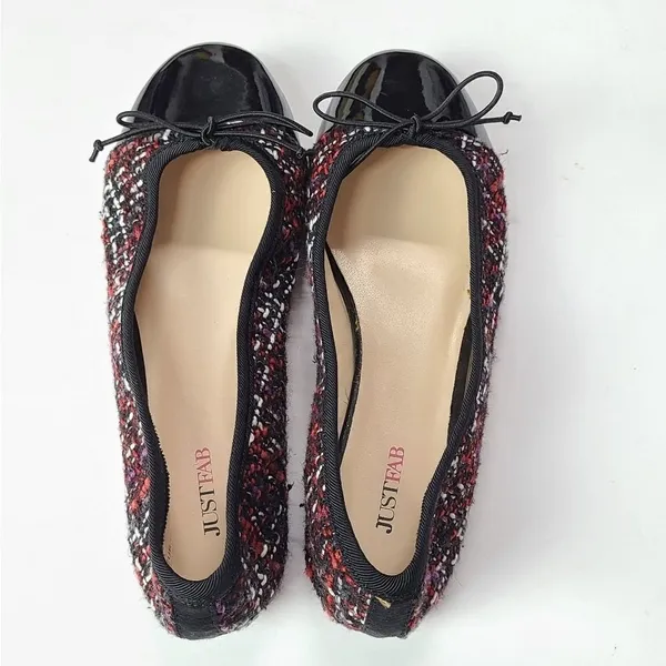 JustFab Women's Multicolor Vanity Ballet Flats Size 6‎ - Image 2