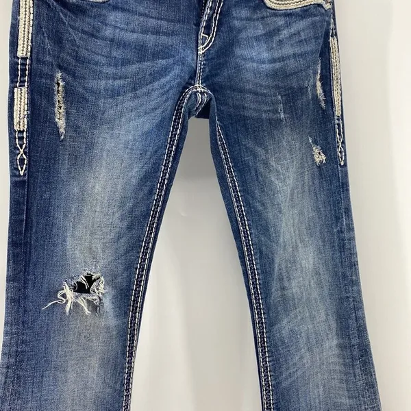 Rock Revival Natalie bootcut Lowrise modern cowgirl western Gypsy sz 27 - Image 8