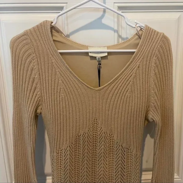 Knit Dress Tan - Image 7