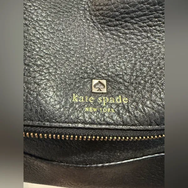 Kate Spade Large Maria Southport Avenue Black‎ Leather Cross Body - Image 4